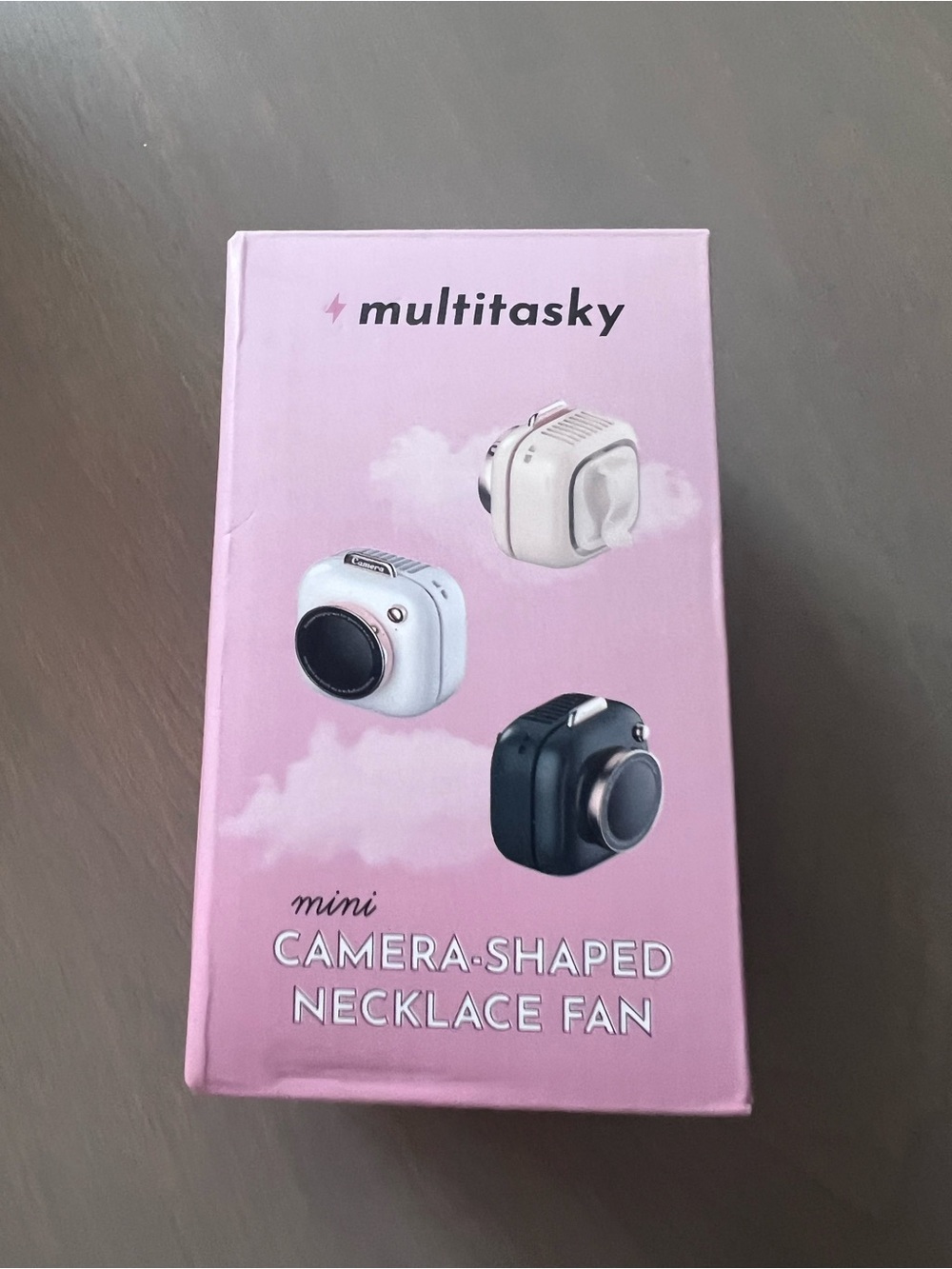 Mini Camera-Shaped Necklace Fan